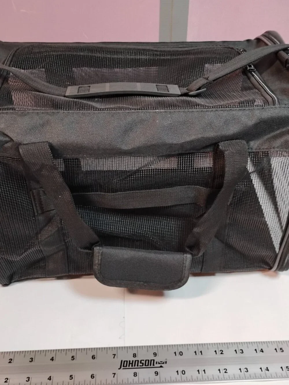 Critter Care Soft-Sided Mesh Pet Carrier Bag - Black (Medium)